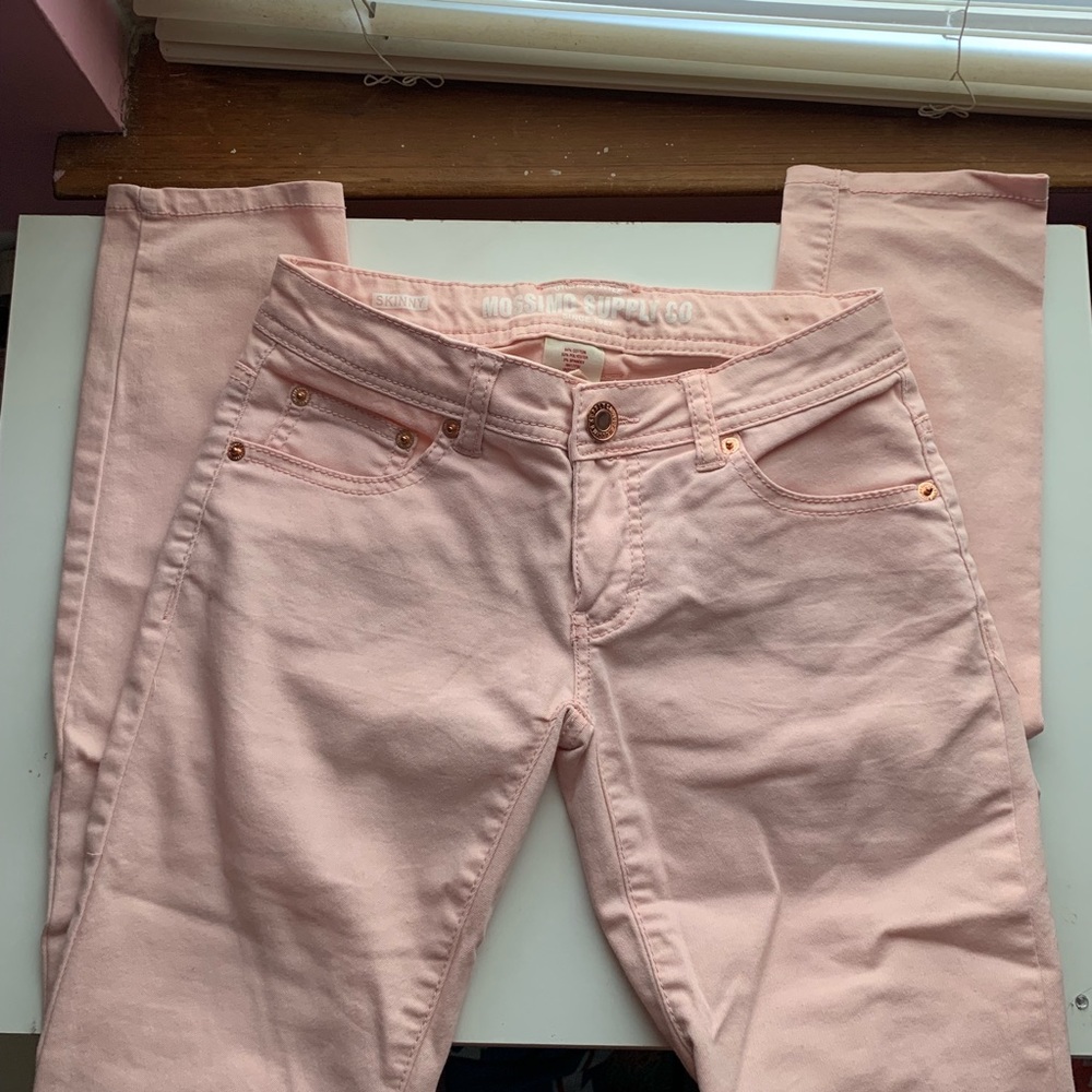 pink jeans